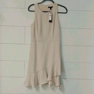 Banana Republic polka dot flounce bottom dress